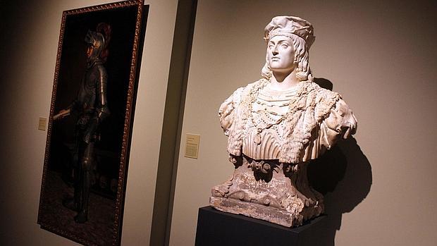 Busto del Gran Capitán en una exposición reciente