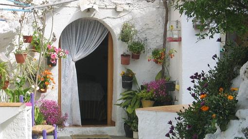 Una casa cueva en el Sacromonte granadino