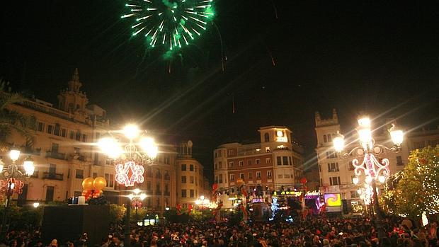 Celebración de la fiesta de Fin de Año en Las Tendillas