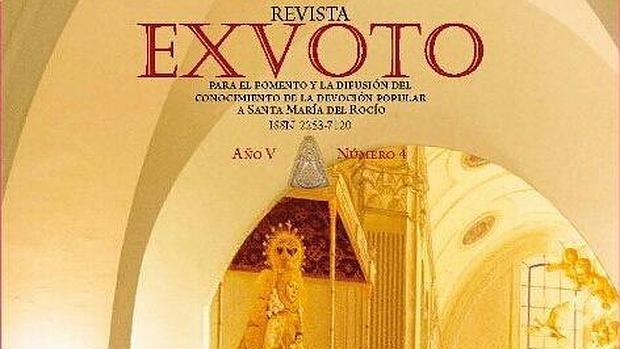 Detalle de la portada del cuarto número de la revista de investigación rociera «Exvoto»