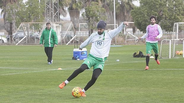 Deivid, en un entrenamiento en la Ciudad Deportiva Rafael Gómez