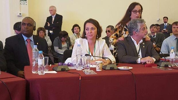 La alcaldesa, en el Congreso de Ciuades Patrimonio de Arequipa