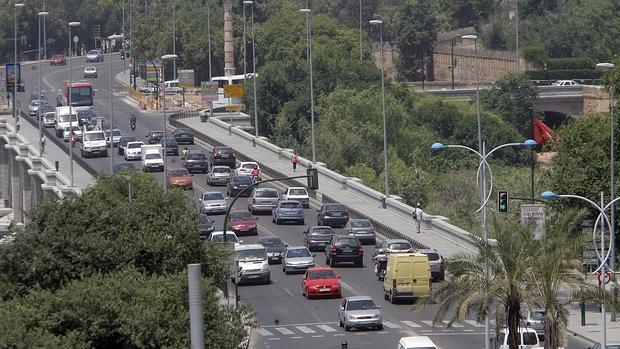 Tráfico en el puente de San Rafael