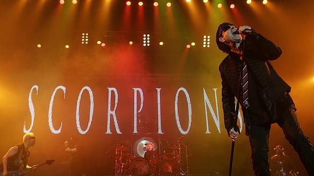 El grupo Scorpions, durante un concierto en España