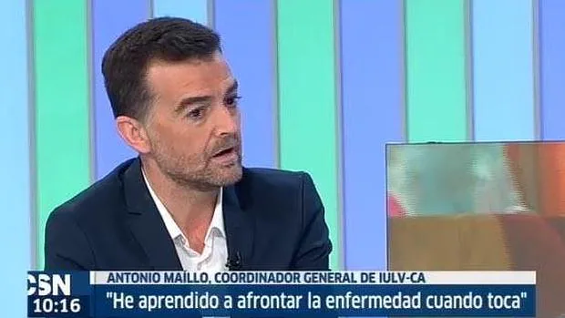El portavoz de IULV-CA, Antonio Maíllo, ha anunciado en una entrevista en Canal Sur que padece cáncer