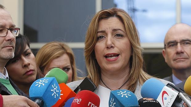 La presidenta de la Junta de Andalucía, Susana Díaz, este jueves en Córdoba