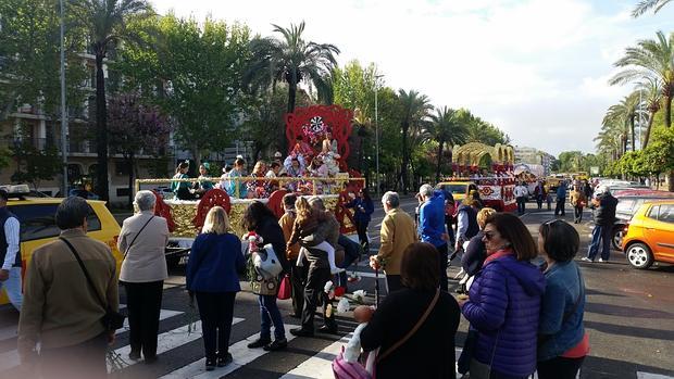 La romería de Santo Domingo, esta mañana con las dos carrozas de la hermandad