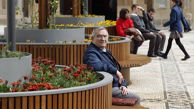 Rafael Soto Gavilán en la plaza de San Agustín