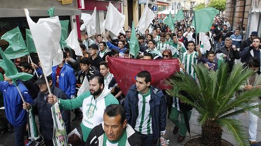 Un momento de la marcha por las calles del centro