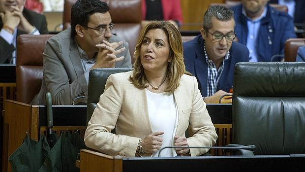 Susana Díaz, en el Parlamento