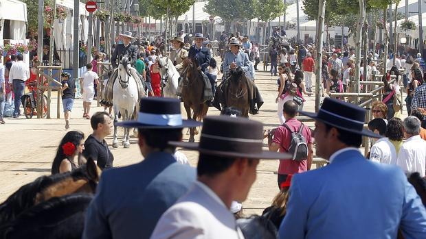 Ambiente en el Arenal durante la Feria del año pasado