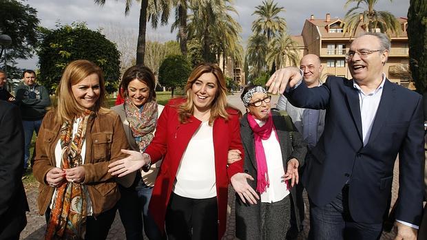 Susana Díaz, durante un acto de la campaña de las pasadas generales en Córdoba