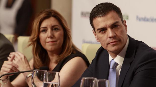 Susana Díaz y Pedro Sánchez, hace unos días en Sevilla