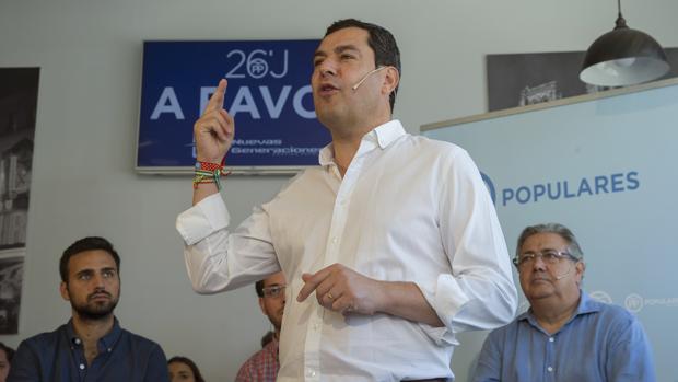 El presidente del PP andaluz, Juanma Moreno