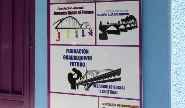 Los logos de las entidades, en la misma sede