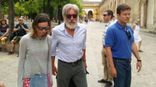 Harrison Ford, durante su visita a la Mezquita-Catedral