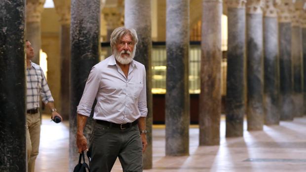 Harrison Ford, durante su visita a la Mezquita-Catedral