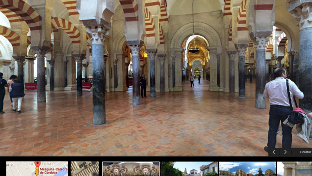 Captura de pantalla de la visita a la Mezquita-Catadral a través del Street View