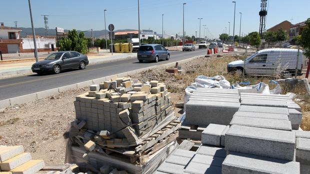 Obras en la travesía de Villarrubia