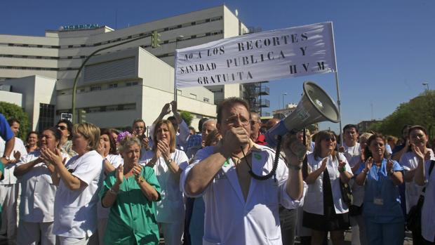 Manifestación de profesionales de sanidad andaluza