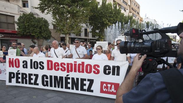 Protesta de los trabajadores de Pérez Giménez