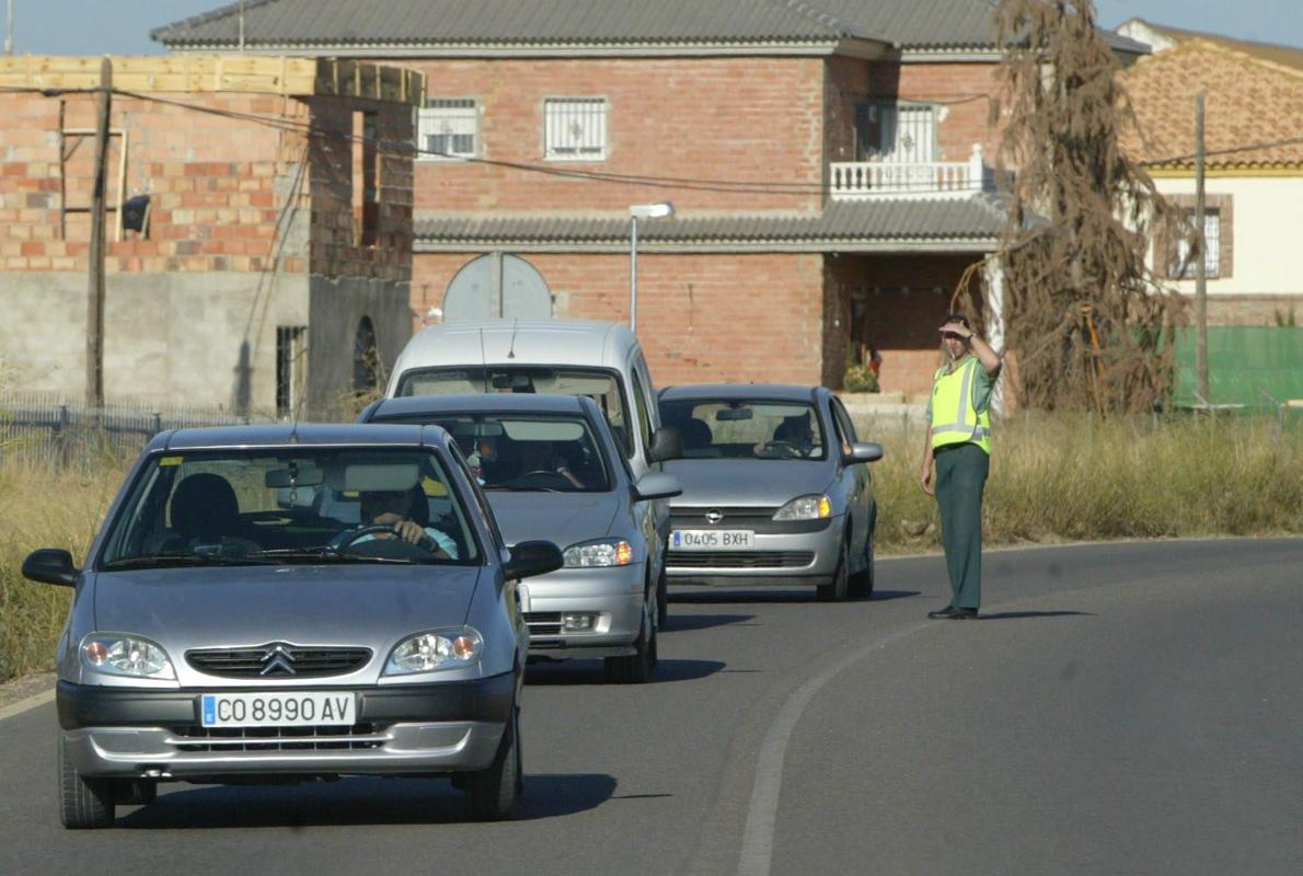 Tráfico en la actual carretera Puesta en Riego