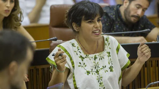 La líder de Podemos Andalucía, Teresa Rodríguez