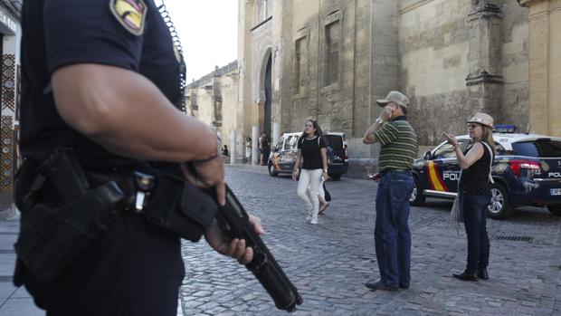 Agentes de la Policía Nacional que participan del operativo enmarcado dentro de la «Operación Verano»