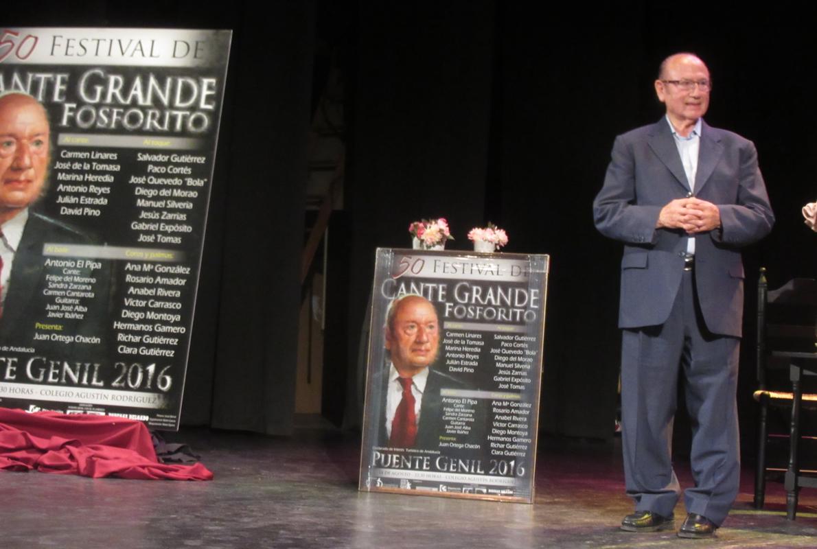 «Fosforito», durante la presentación del certamen