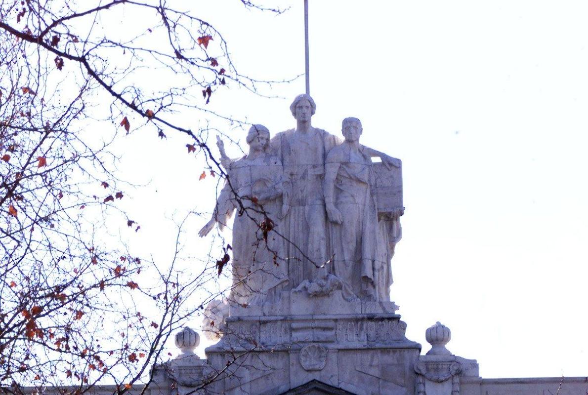 Vista de la fachada del Tribuanl Supremo