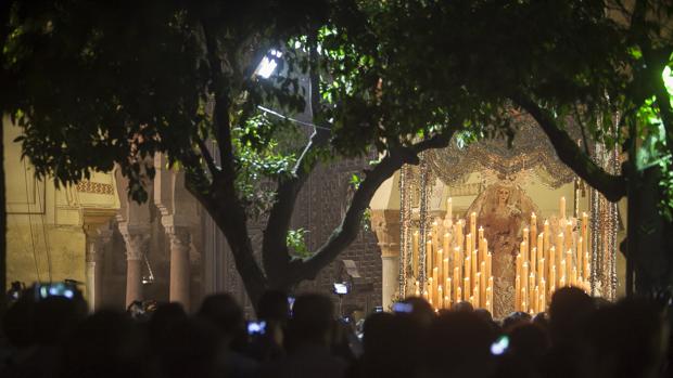 La Virgen de la Paz el pasado Miércoles Santo en la Catedral