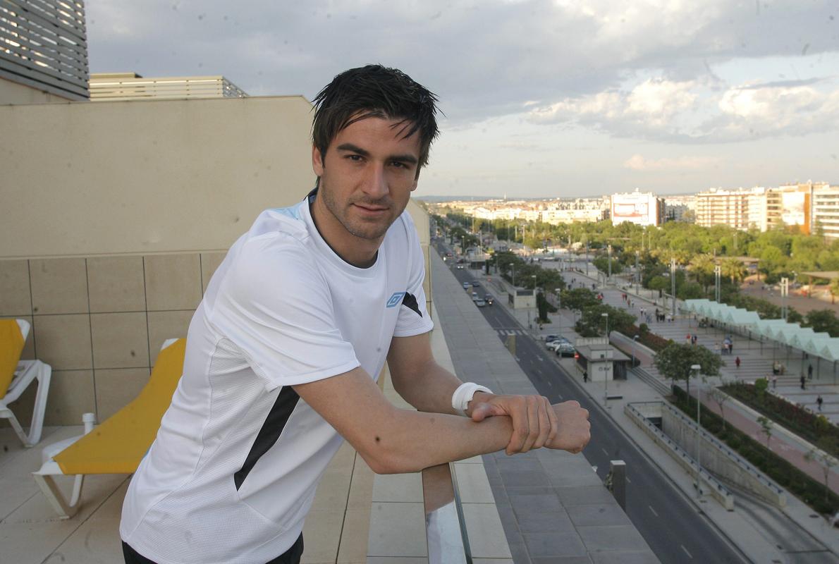 Natalio, en una terraza de Córdoba