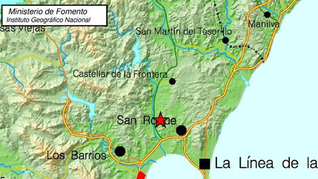 El terremoto ha tenido su epicentro al noroeste de San Roque