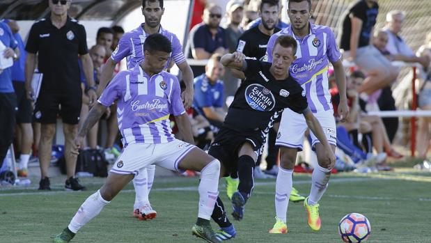 El Lugo, en un partido amistoso frente al Valladolid