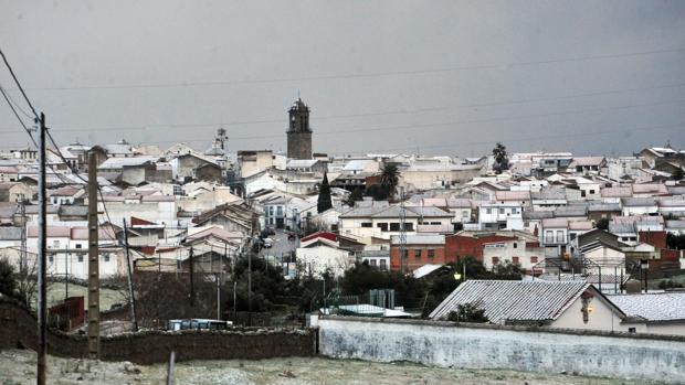 El municipio de Villanueva de Córdoba con nieve