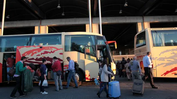 Pasajeros de autobuses en Córdoba