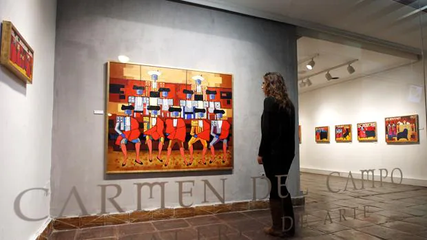 Exposición de temática taurina de Mariano Aguayo en la galería Carmen del Campo