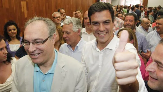 Durán, junto a Sánchez en un acto del PSOE