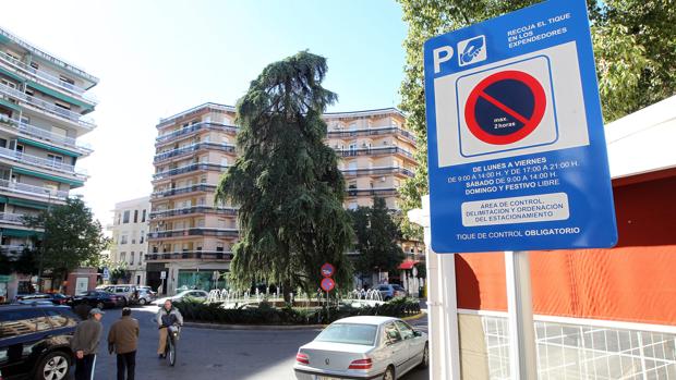 La rotonda de Costasol, en el barrio de Ciudad Jardín