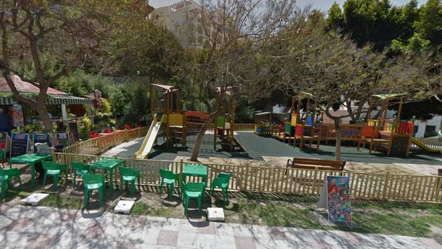 El parque infantil donde ocurrió el atropello