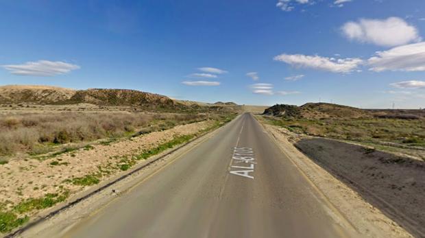 Carretera AL-8105 a la altura de Cuevas de Almanzora (Almería)