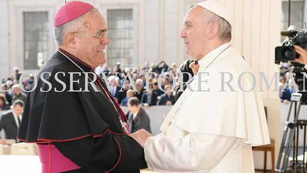El obispo de Córdoba y el Papa Francisco, en Roma