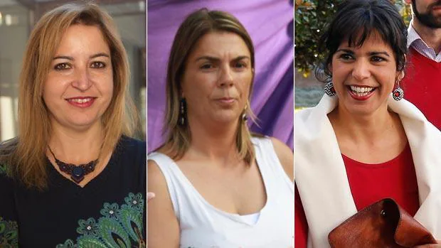 Carmen Lizárraga, Begonña Gutiérrez y Teresa Rodríguez aspiran a liderar Podemos Andalucía