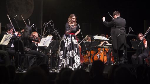 Ainhoa Arteta, durante un concierto en Córdoba