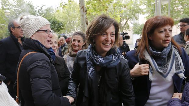 La alcaldesa de Córdoba, Isabel Ambrosio, en un acto contra la violencia machista