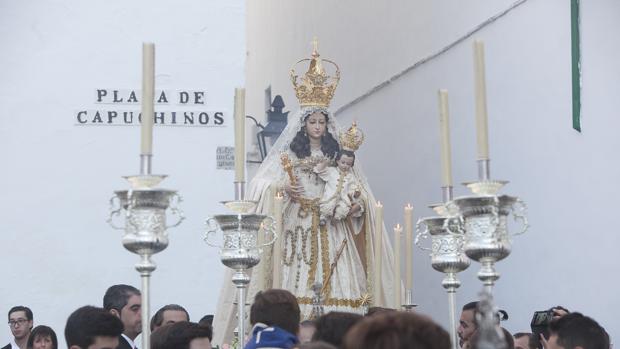 La Virgen del Socorro, en su rosario del año pasado