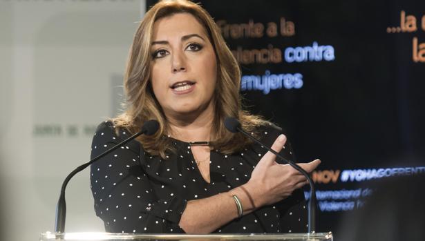 Susana Díaz en un acto de este lunes