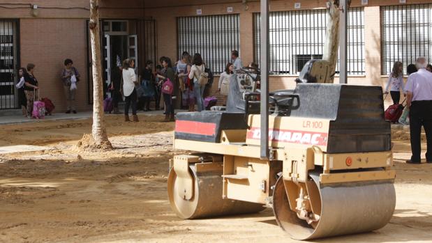 Obras en el colegio Europa de Córdoba