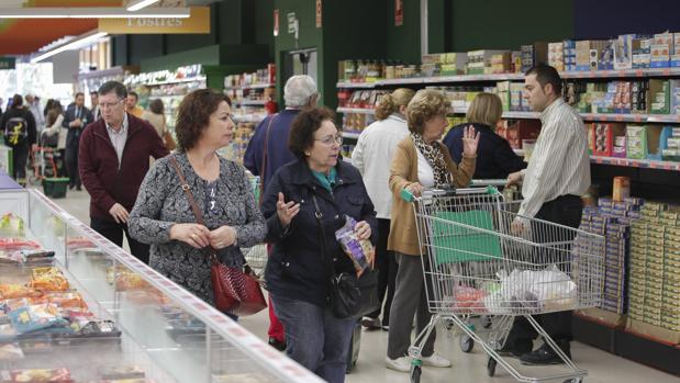 Imagen de archivo de un supermercado