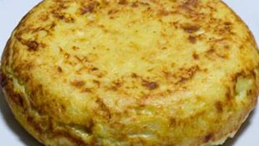 Aspecto de una tortilla de patatas de Santos